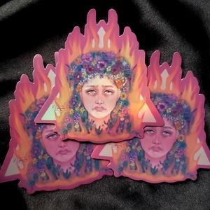Midsommar May Queen holo sticker (2 set)